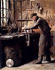 Frans Mortelmans Canvas Paintings - The Carpenter